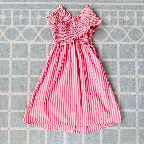 Show Me Your Mumu x Barbie Collab Pink & White Smocked Dress NWOT/Like New Sz S - Picture 9 of 12